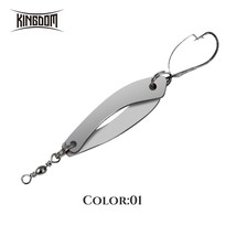 KINOM Fishing Lure Sin Spinner Spoon 2.8g/5.2g Single Hook Hard Bait Sequins  Ba - £41.49 GBP