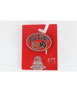 Deadstock Vtg 90s NASCAR McDonalds Bill Elliott Racing Belt Buckle Ename... - $44.50