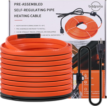 18FT Heat Tape for Water Pipes Freeze Protection 7W/FT 110V BDDFOTO Water Pipe H - £45.19 GBP