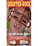 QUARTER BUCK WITH CAVITY ULGY TEETH  fake joke bad false #NV1074  billy ... - £5.22 GBP