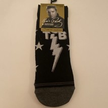 Elvis Presley TCB Socks Black Mens 7-12 Low Cut - £4.64 GBP