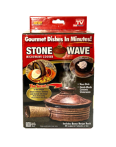 TeleBrands Stone Wave Microwave Cooker Gourmet Dishes in Minutes, CIB, New - $22.76