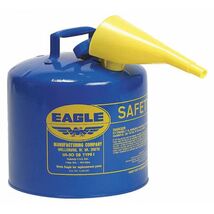 Eagle Mfg Ui50fsb Type I Safety Can, Galvanized Steel, 5 Gal, Self-Closi... - $94.99