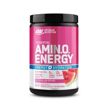 Optimum Nutrition Amino Energy Powder Plus Hydration, with BCAA, Electro... - $24.31 CAD
