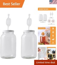 Stylish Multicolor Wide Mouth Fermentation Jars with Twin Bubble Airlock... - $695.12 MXN