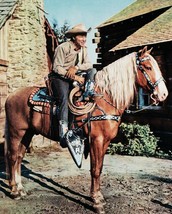 Roy Rogers And Trigger 8X10 Color Photo - £7.66 GBP