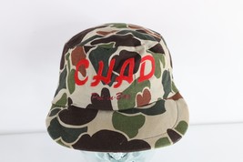 Vtg 70s 80s Distressed Frogskin Camouflage Military Style Cap Hat One Size USA - £30.15 GBP