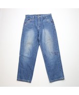 Vintage 90s Y2K FUBU Mens 36x34 Distressed Baggy Wide Leg Denim Jeans Co... - $1,636.31 MXN
