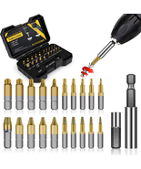 22Pcs Titanium Damaged Screw Extractor Set, Remover for Stripped - $40.61