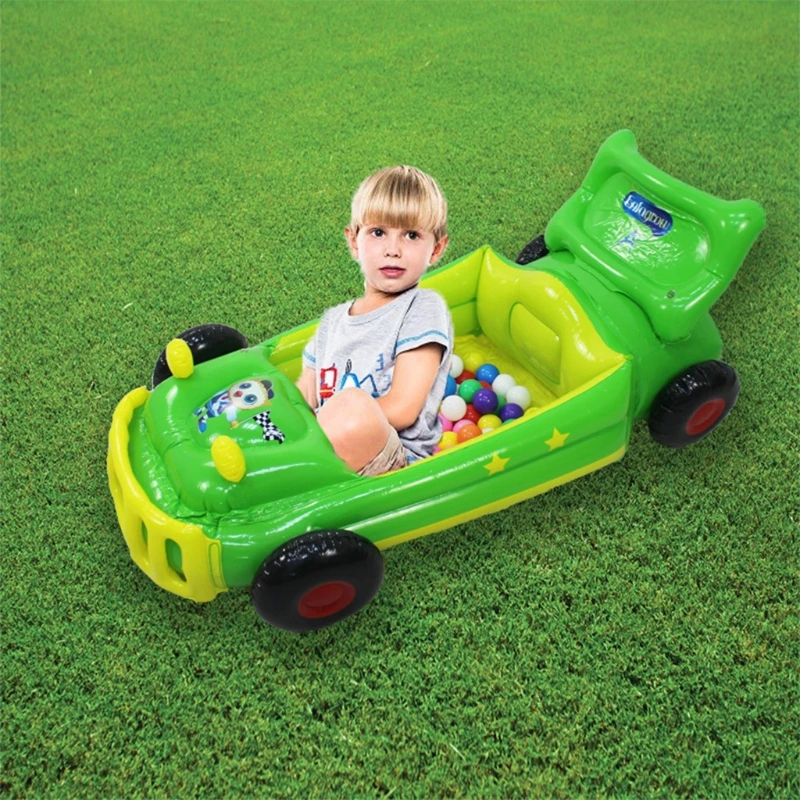 Inflatable Toy Car Decor for Garden Yard Pool Raft Foldable Sea Ball Pool - £30.95 GBP