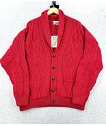 NWT Aran Crafts Knit Sweater Cowl Neck Cardigan Ireland Wool Fisherman S... - €75,70 EUR