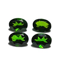 3.167 TCW 100% Natural Chrome diopside Oval Faceted Best Quality Gem By DVG - £391.60 GBP