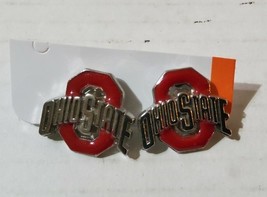 Ohio State University Buckeyes Earrings Pierced Dangle 3/4&#39;&#39; College Foo... - $24.74