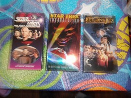 3 VHS Tapes Star Wars Return Of The Jedi, Star Trek Insurrection, Star trek TNG - £2.25 GBP