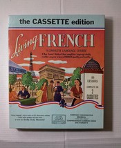 Vintage Living French Two Cassette Edition Language Course 40 Lessons 1968 Tapes - £14.15 GBP
