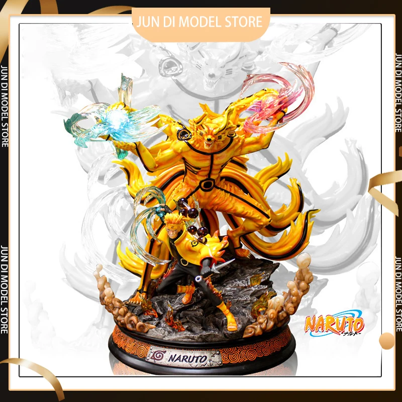Naruto Anime Gk Kyuubi Kitsune Uzumaki Naruto 35cm Pvc Action Figure