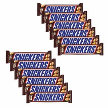Snickers Peanut Filled Chocolates- 45 gm Bar x 12 pack (Free shipping shipping) - £26.83 GBP