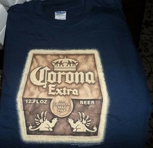 CORONA EXTRA - La Cerveza Mas Fina label T-shirt ~Brand New~ XL - £11.19 GBP