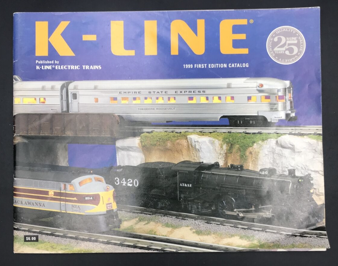 Vintage 1999 K-Line Electric Trains First Edition Catalog  Models 8.5" x 11" - £6.74 GBP