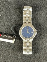 Citizen Elegance Dress Watch  6870 Silver With Blue Dial New W/All Papers - £114.74 GBP