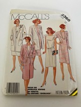 McCalls Sewing Pattern 2360 Coat Jacket Dress Career Capsule Wardrobe Uncut 12 - £7.86 GBP
