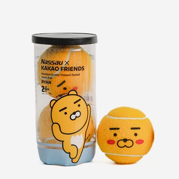 Nassau x Kakao Friends Cheer Up Ryan Tennis Ball Racquet 2 Balls / 1 Can... - $21.90