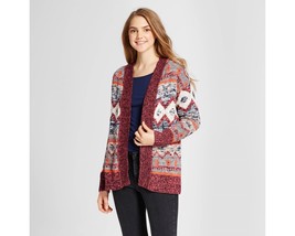 Mossimo Supply Southwestern Print Open Front Cardigan Misses L - £11.73 GBP