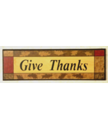 27 inch Fall Wood Wall Sign - Give Thanks - $29.99