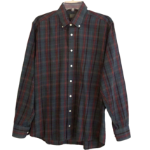 Gitman Bros Plaid Button Down Shirt Mens Size M Long Sleeve Master Shirt Makers - £35.24 GBP
