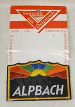 Vintage Alpbach Austria Iron on Patch Emblem Sun Sunbeam - £9.96 GBP