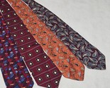 Jos. A. Bank Men&#39;s Tie Lot of 4 Patterned 3 All Silk - $13.98