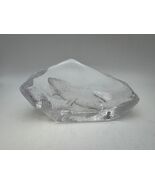 Mats Jonasson Sweden Crystal 6 3/4" Iguana Lizard Art Glass Sculpture - $59.99