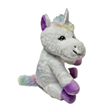 Progressive Plush Mira Sitting Unicorn Embroidered Eyes Stuffed Animal R... - $8.49