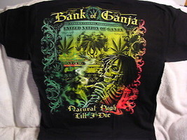 Marijuana Leaf Leaves Skeleton Joint Money Cannabis Bank Of Ganja T-SHIRT - £8.74 GBP+