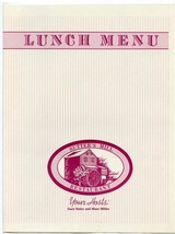 Sutter&#39;s Mill Restaurant Lunch Menu Your Hosts Gary Sutter Marc Miller  - £13.93 GBP