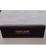 KIRKLAND UNISEX BROWN HARD SUNGLASSES CASE TAN FELT 6 1/4 X 2 1/2 X 2 NEW - €4,35 EUR