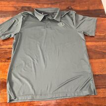 Under Armour Castle Pines Golf Men's Gray Polo Shirt Size L Short Sleeve - $8.71