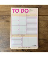 Knock Knock Classic Pad TO DO Tasks Errands Notes Sealed New 60 Sheets - $10.59