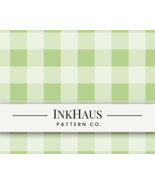 Green Gingham Seamless Pattern Plaid Digital Download for Custom Fabric ... - $6.00