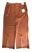 Happily Grey Junior&#39;s Wide Leg Trouser Pleated Front Slits Pockets Size 11 Amber - £18.49 GBP