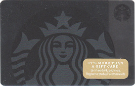Starbucks 2017 Siren On Black Collectible Gift Card New No Value - £2.34 GBP