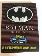 Batman Returns Stadium Club Trading Cards One Wax Pack Michael Keaton - £3.11 GBP