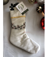 Secret Celebrity Beaded Embroidered Holly Garland Christmas Stocking 19 ... - £38.23 GBP
