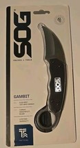 SOG GB1001-CP Gambit Fixed Blade Knife - Includes Hard Nylon Sheath - Satin - £19.46 GBP