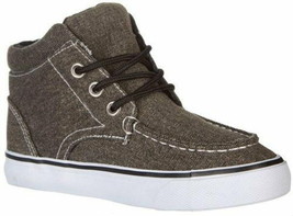 Legendary Laces Sneakers Shoes Boys High Top Grey Parker Canvas Athletic - £7.97 GBP