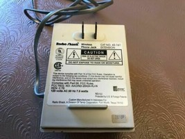 extension only - Radio Shack wireless Phone ac wall plug electrical jack 43-161  - $19.75