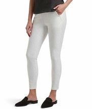 HUE U21272 High Waist Ponte Striped Skimmer Pants Off White / Black ( XS )  - £84.05 GBP