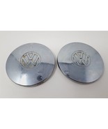 Volkswagen 6&quot; Center Caps (2) Hubcaps Super Beetle Wheel Dog Dish Chrome... - £12.49 GBP