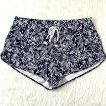 LOGG Label of Graded Goods H&amp;M Knit Booty Shorts Womens size Large Blue White - £15.56 GBP