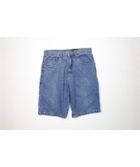 Vintage 90s Pelle Pelle Mens 38 Distressed Spell Out Baggy Denim Jean Sh... - $81.86 CAD